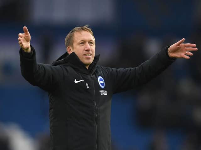 Graham Potter will lead Brighton out against Sheffield Wednesday in the FA Cup