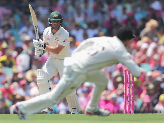 Travis Head strikes out for Australia in the third Test against New Zealand / Picture: Getty