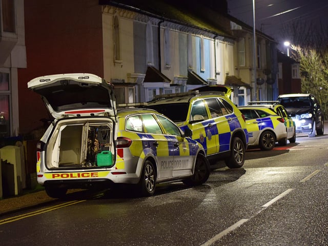 Emergency response to stabbing in Newhaven. Photo: Dan Jessup SUS-200701-080818001