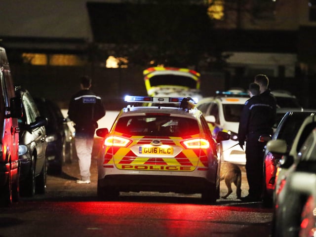 Joined by the fire service, officers closed the road in both directions while they negotiated with a man on a roof