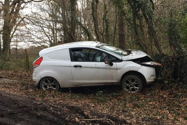 A woman was taken to hospital after the collision near Lindfield. Picture: Sol Mead