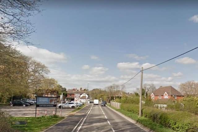 The collision happened in Fox Hill, Haywards Heath. Picture: Google Street View