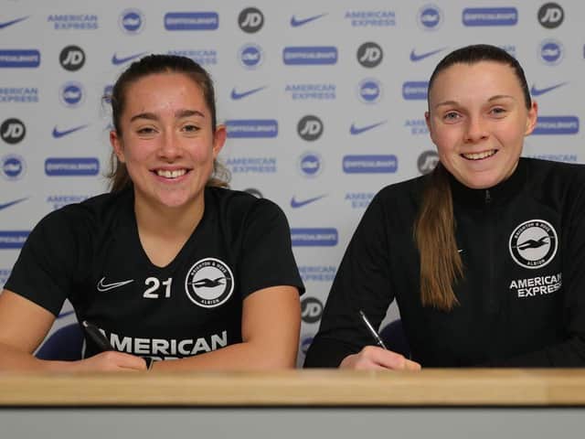 Maya Le Tissier has signed her first professional deal, while Megan Walsh has agreed a new contract (By Paul Hazlewood)