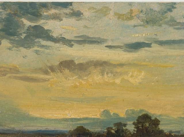 Constable, John, Summer Sunset, oil on paper, c.1820-25.  Ashmolean Museum, University of Oxford