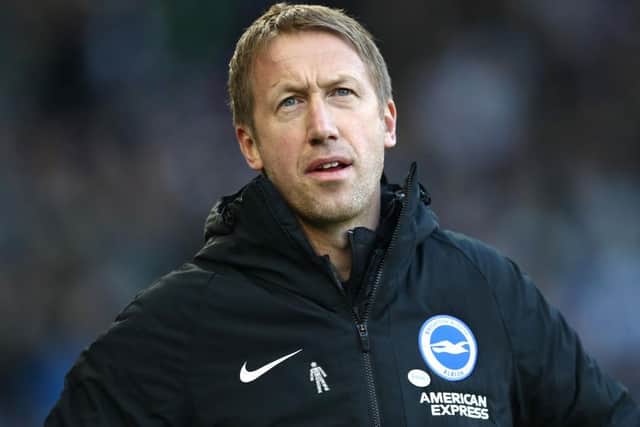 Brighton and Hove Albion head coach Graham Potter rated Aaron Mooy at less than 50-50 for Everton