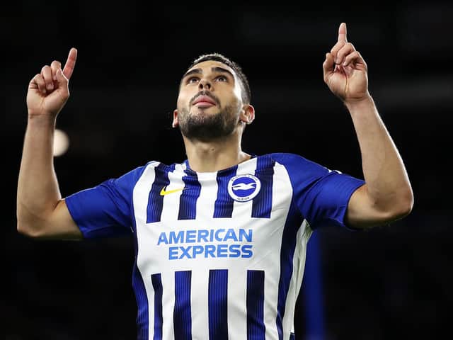 Brighton and Hove Albion striker Neal Maupay has impressed in his first season in the Premier League