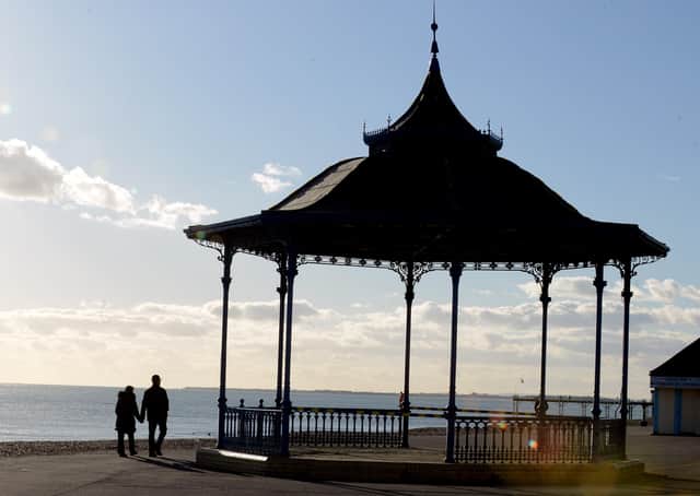 Bognor Regis seafront bandstand.
