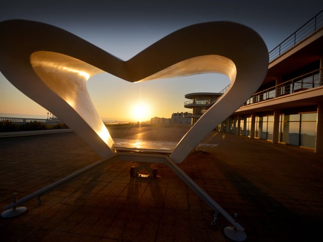 De Lar Warr Pavilion and Colonnade in Bexhill. Picture shows the band stand. Picture by Lustin Lycett. SUS-200113-121219001