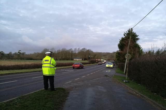 Suspected vehicles were flagged into the A21 layby