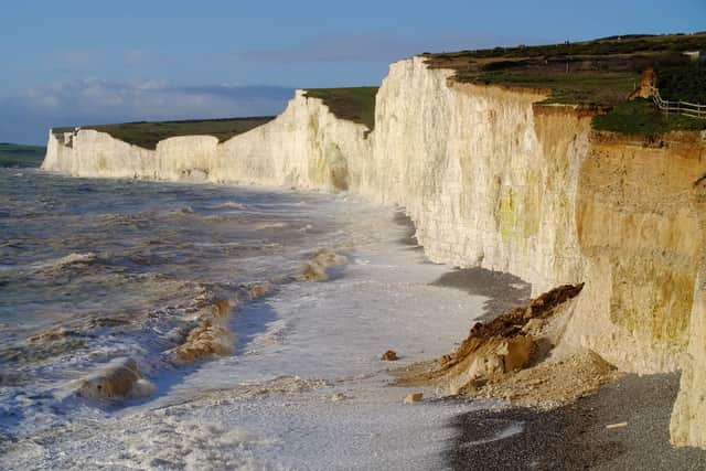 Cliff fall at Birling Gap. Photo by Peter Cripps