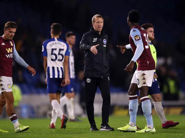 Graham Potter's Brighton lost against Aston Villa in the Carabao Cup earlier this season and also in the Premier League at Villa Park