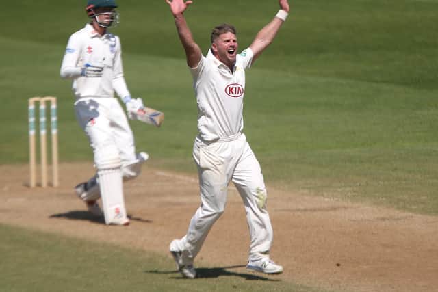 ... and in county championship action for his old county / Picture: Getty