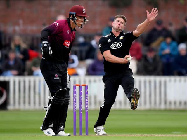 Stuart Meaker in one-day action for Surrey / Picture: Getty