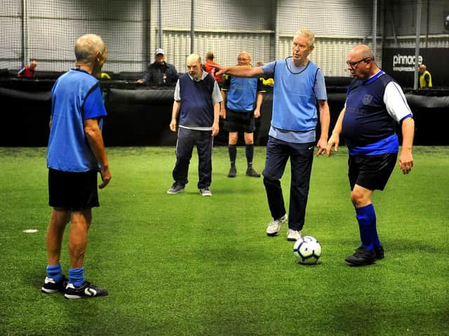 Walking football is growing in popularity / Picture: Steve Robards