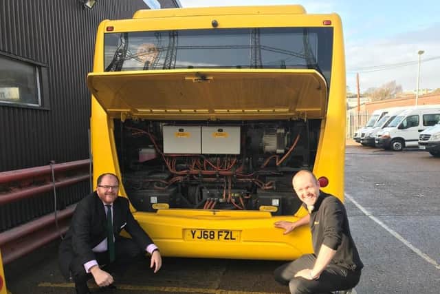 MP George Freeman takes a look at the Big Lemon's buses