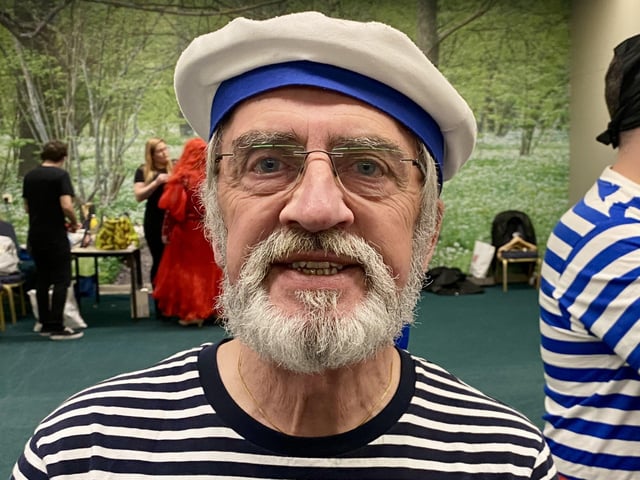 Smee poses for the camera