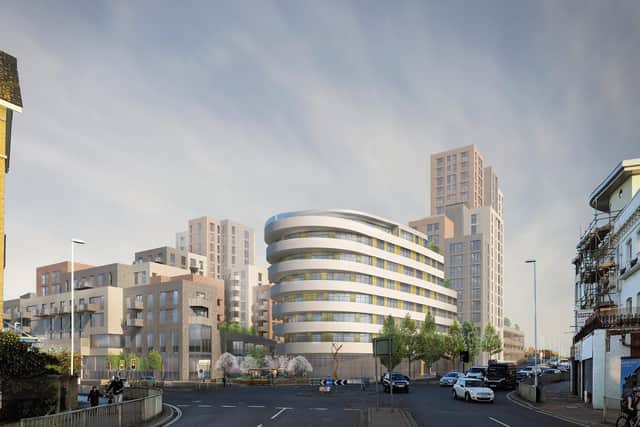 An artist's impression of the Teville Gate site. Pic: Mosaic