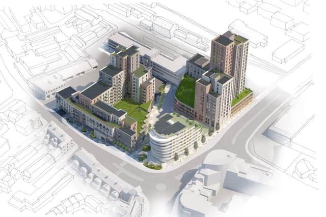 An artist's impression of the Teville Gate site. Pic: Mosaic
