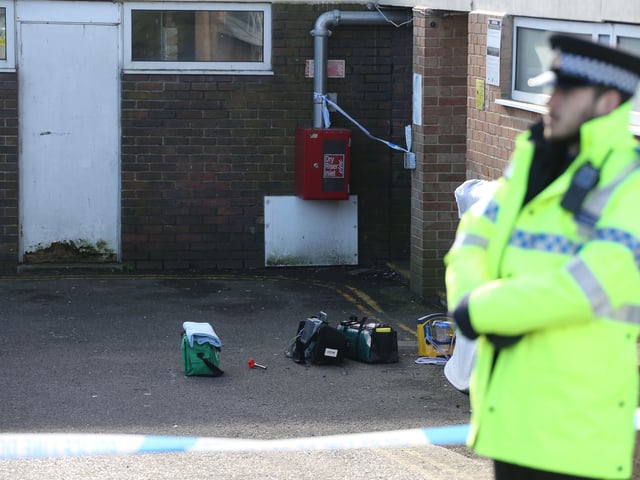 The crime scene around Clarendon House