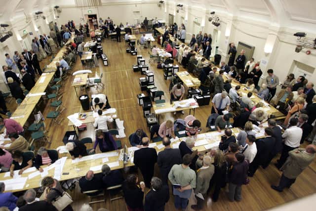 Horsham's Drill Hall has been used for a range of events over the years ... here it is the scene of an election count