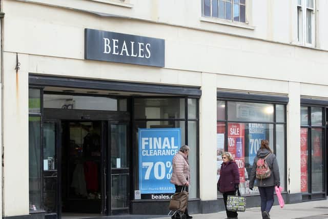 The Beales store in Worthing has gone into administration