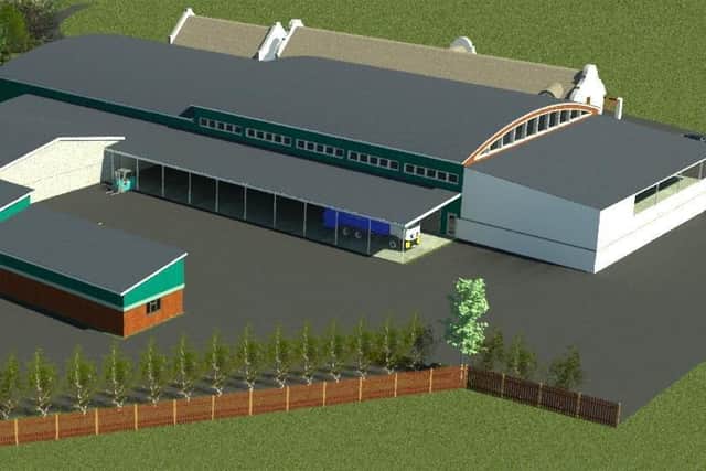 An artist's impression of the new winery planned for the Mannings Heath Golf Club and Wine Estate SUS-200122-165619001