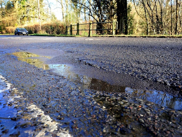Pot holes near Borde Hill, Haywards Heath