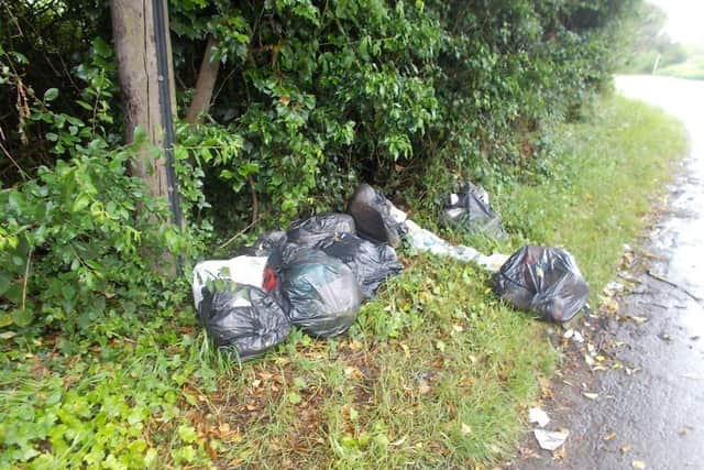 The household waste was found in Rickney Lane SUS-200123-164655001