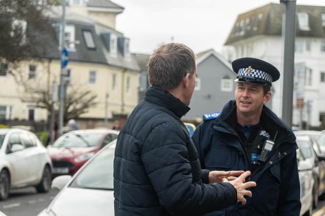PCSO Julian Williams out and about in Eastbourne. Picture: Sussex Police
