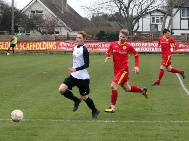 Pagham take on Newhaven at Nyetimber Lane / Picture: Roger Smith