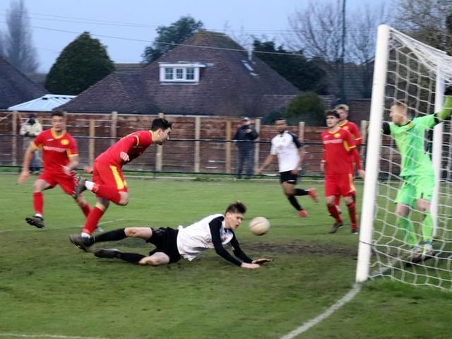 Pagham take on Newhaven at Nyetimber Lane / Picture: Roger Smith