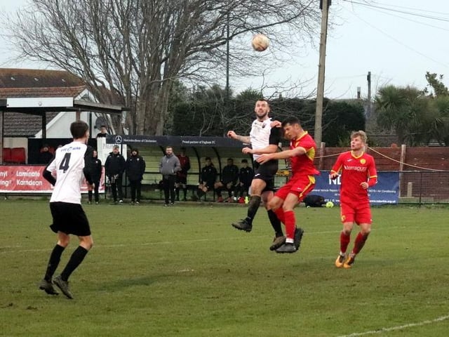 Pagham take on Newhaven at Nyetimber Lane / Picture: Roger Smith