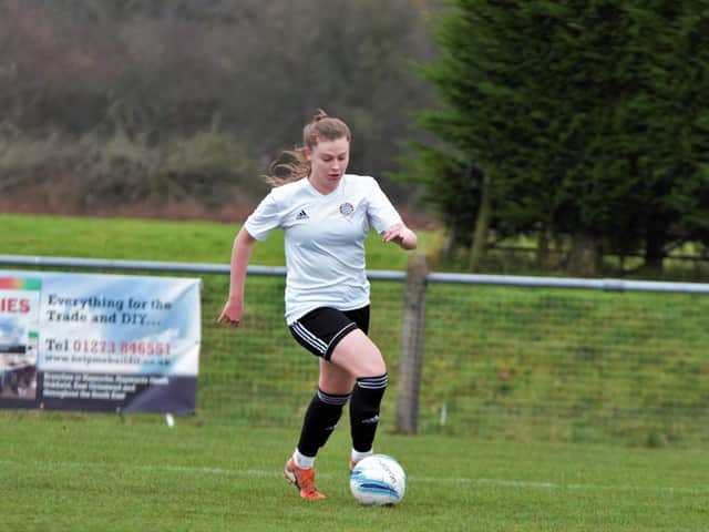 Sophie Humphrey struck twice for Worthing Women at Hassocks. Picture: OneRebelsView