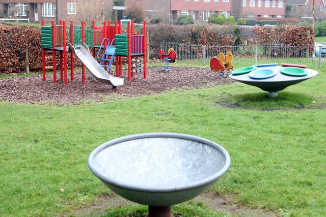 The play area on the corner of Homewood and Horsham Road in Findon village. Photo by Derek Martin DM2010860a