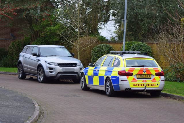 Police found a getaway car in Hailsham in connection with the robbery SUS-200128-103730001
