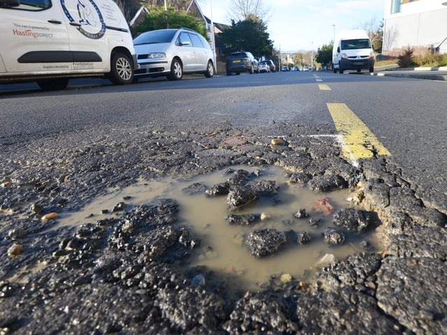 Potholes in Bexhill: Buckhurst Road SUS-200128-104019001
