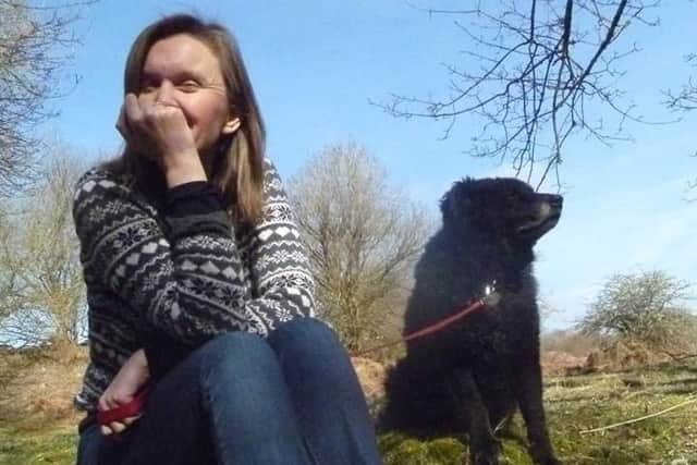 Children's author Dawn McNiff with her beloved dog Alfie