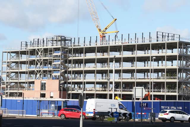 HMRC will be moving into Teville Gate House in Worthing in March, 2021. Construction is ongoing at the site. Picture: Eddie Mitchell