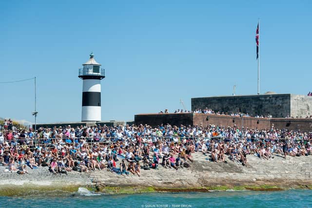 Huge crowds line Southsea Seafront for previous America's Cup events in Portsmouth. Picture: Shaun Roster