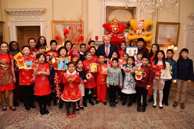 The Roedean pupils joined 30 others for the 10 Downing Street Chinese New Year Celebrations