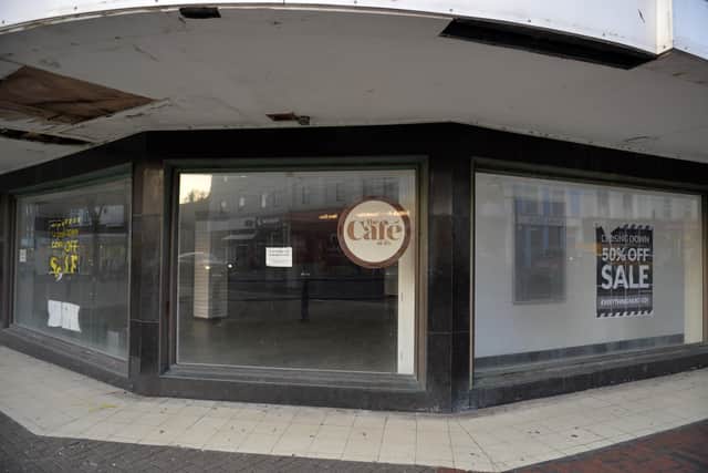 Empty premises where T. J.Hughes use to be in Eastbourne (Photo by Jon Rigby) SUS-200130-110548008
