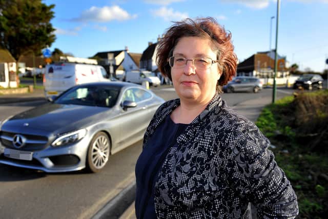 Jenny Towler of the Shoreham Society fear Horsham housing development will cause flooding in Adur and cause more traffic disruption. Pic Steve Robards SR20021102 SUS-201102-165327001