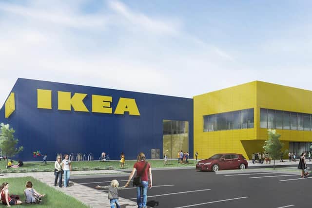 An artist's impression of the IKEA superstore