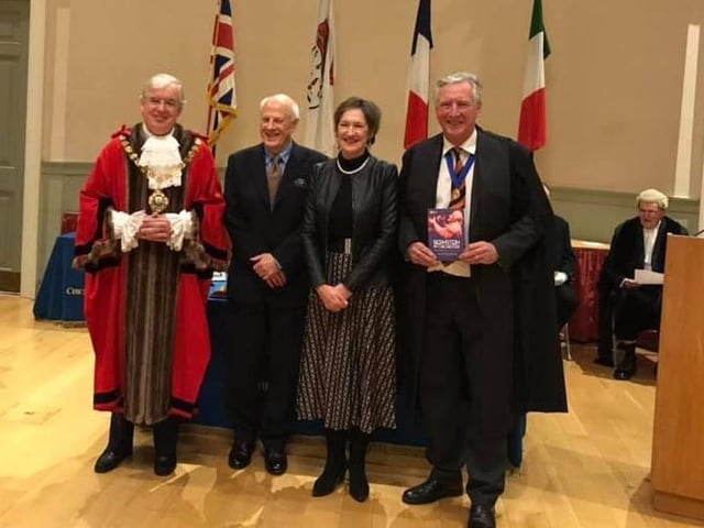 Edward Millward-Oliver and Emma-Jane Wyatt won the Civic Award for their organisation of the Bernstein in Chichester event.