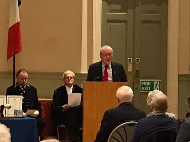 Trevor James won the Civic Award for his voluntary services to many local charities