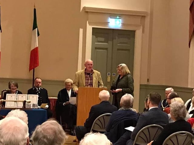 The Civic Award was also awarded to Michael and Susan Harvey, who are Priory Rotary club members and leaders of Bridging Generations forging links between young and elderly