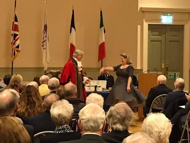 Dawn Gracie was awarded the Civic Award for her role as an alternative entertainer. She was a major force in introducing events for the Chichester LGBTQ+ community and promoter of small businesses.