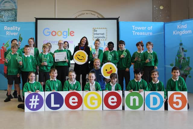 Google visited Central CE Academy in Chichester to discuss online safety with pupils and highlight its Be Internet Legends programme