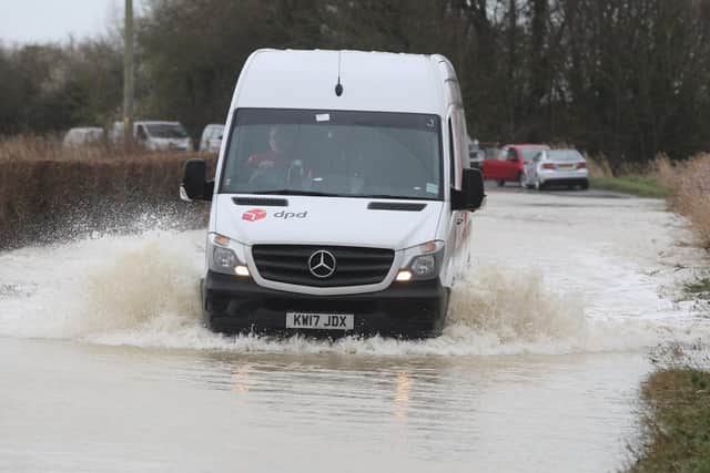 The flooding in Ferry Road, Littlehampton
