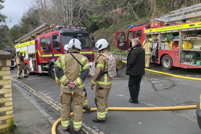 Fire breaks out at former school in Lewes